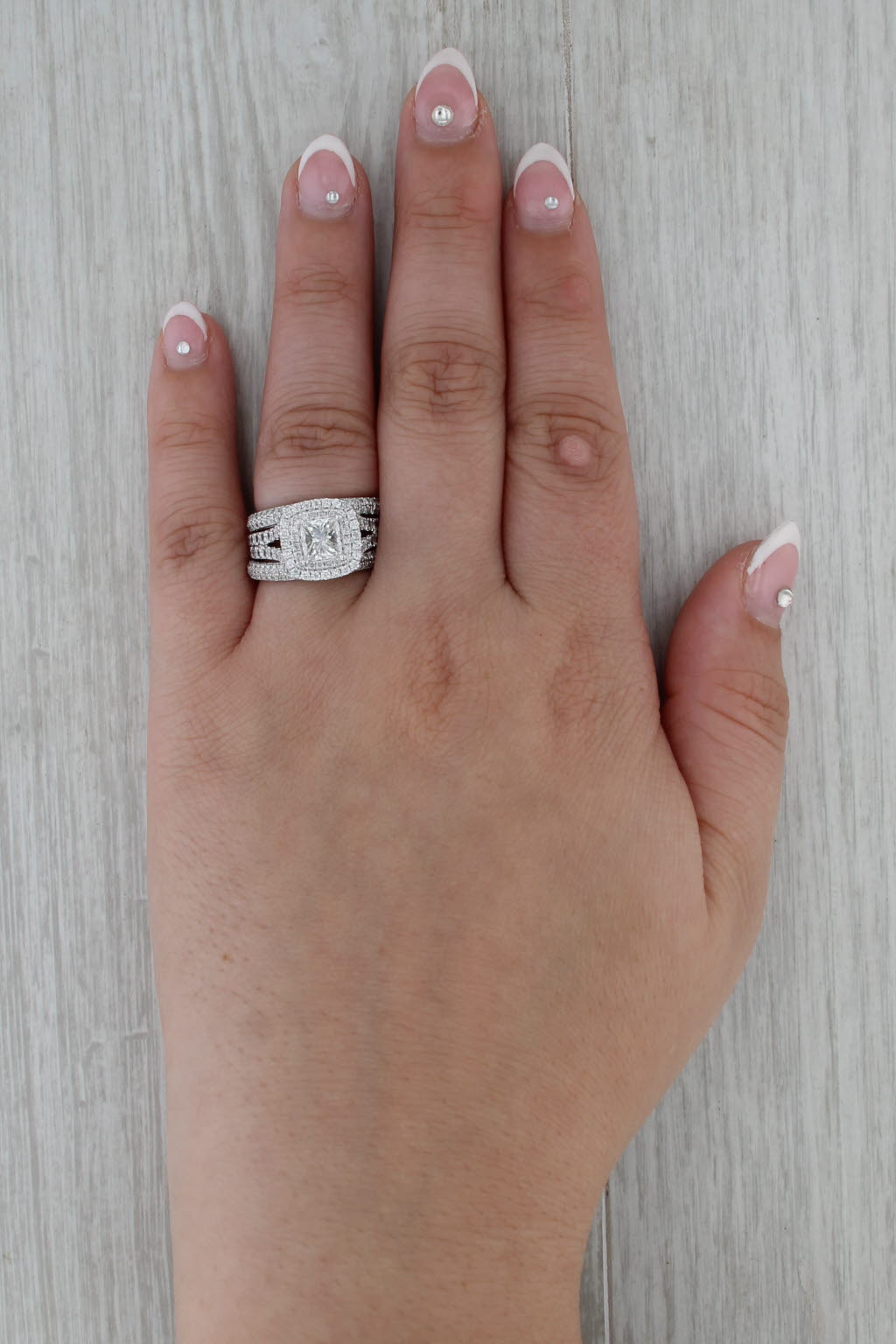 Vera Wang Wish 2.99ctw Diamond Engagement Ring Wedding Band Bridal Set 14k Gold