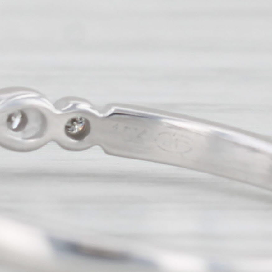 Light Gray 0.30ctw Round Diamond Halo Engagement Ring 10k White Gold Size 10