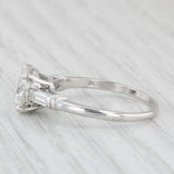 Light Gray Vintage 2.20ctw Round Diamond Engagement Ring Platinum Size 7.75
