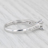0.33ctw Princess Diamond Engagement Ring 10k White Gold Size 7