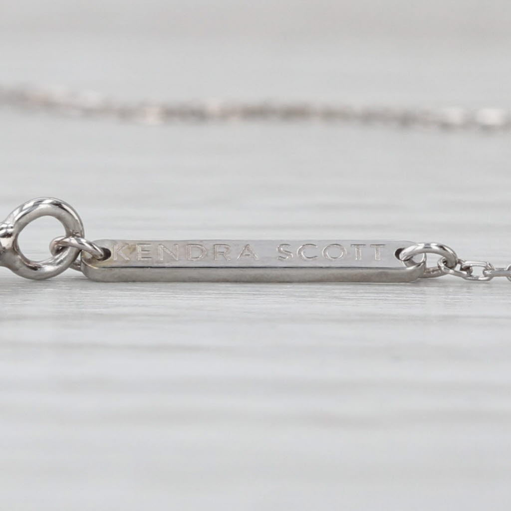 0.21ct Small IGI Diamond Solitaire Pendant Necklace 18k White Gold 16.5"