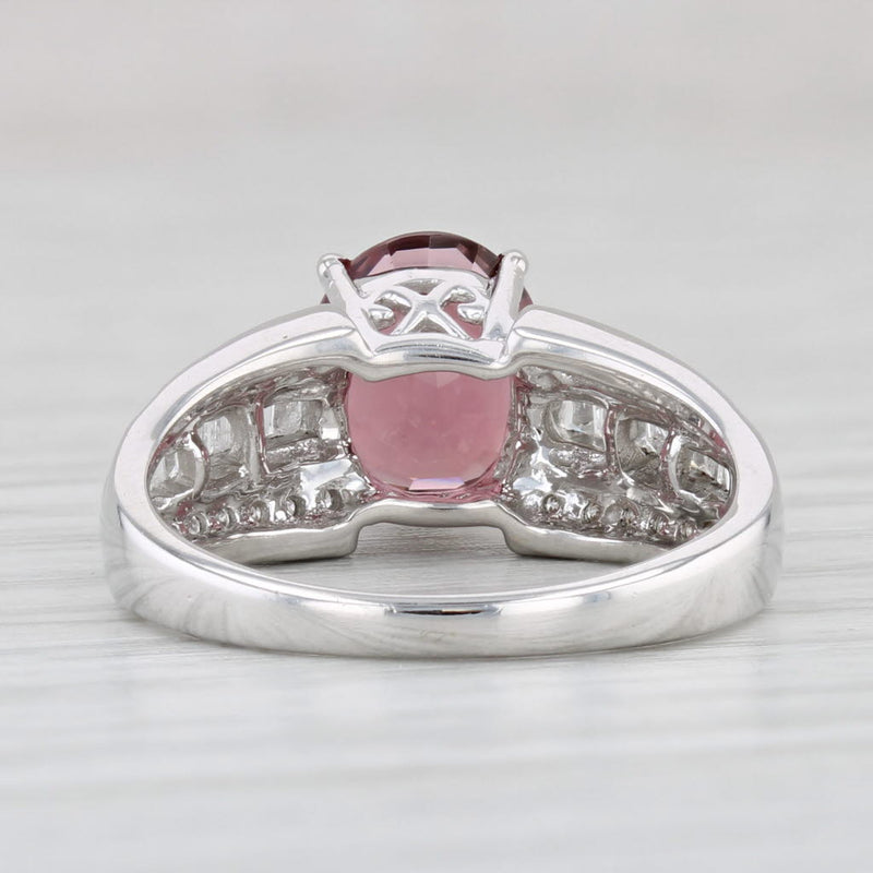 Pear Halo Oval Pink Diamond Ring | Wedding Bands & Co.