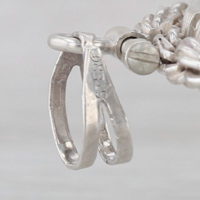 Large Sterling Silver Coin Holder Bezel Pendant Rope Frame for Morgan Dollar