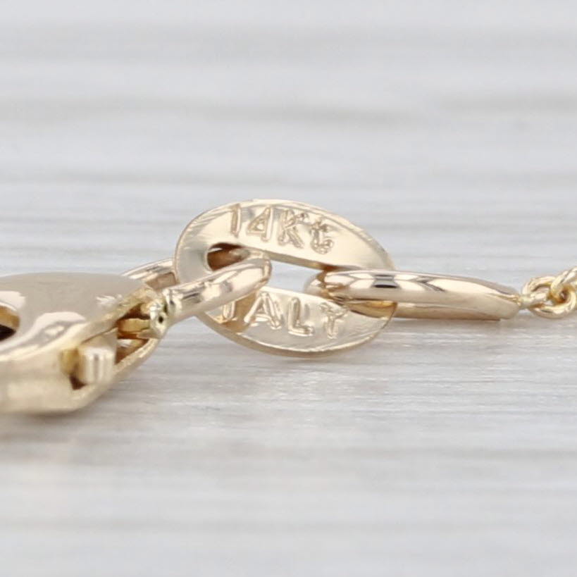 16"-18" Cable Chain Necklace 14k Yellow Gold 0.6mm