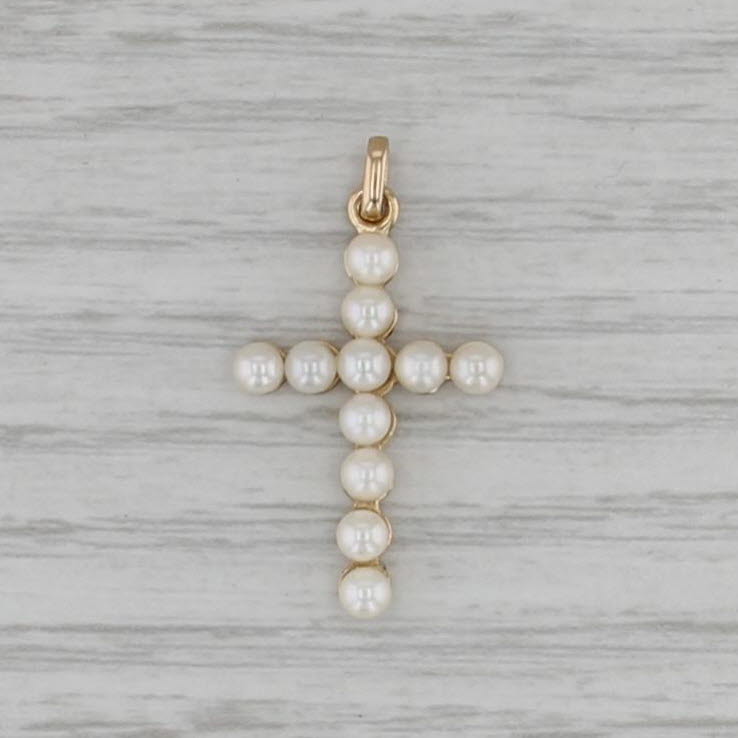 Cultured Pearl Pendant 14k Yellow Gold