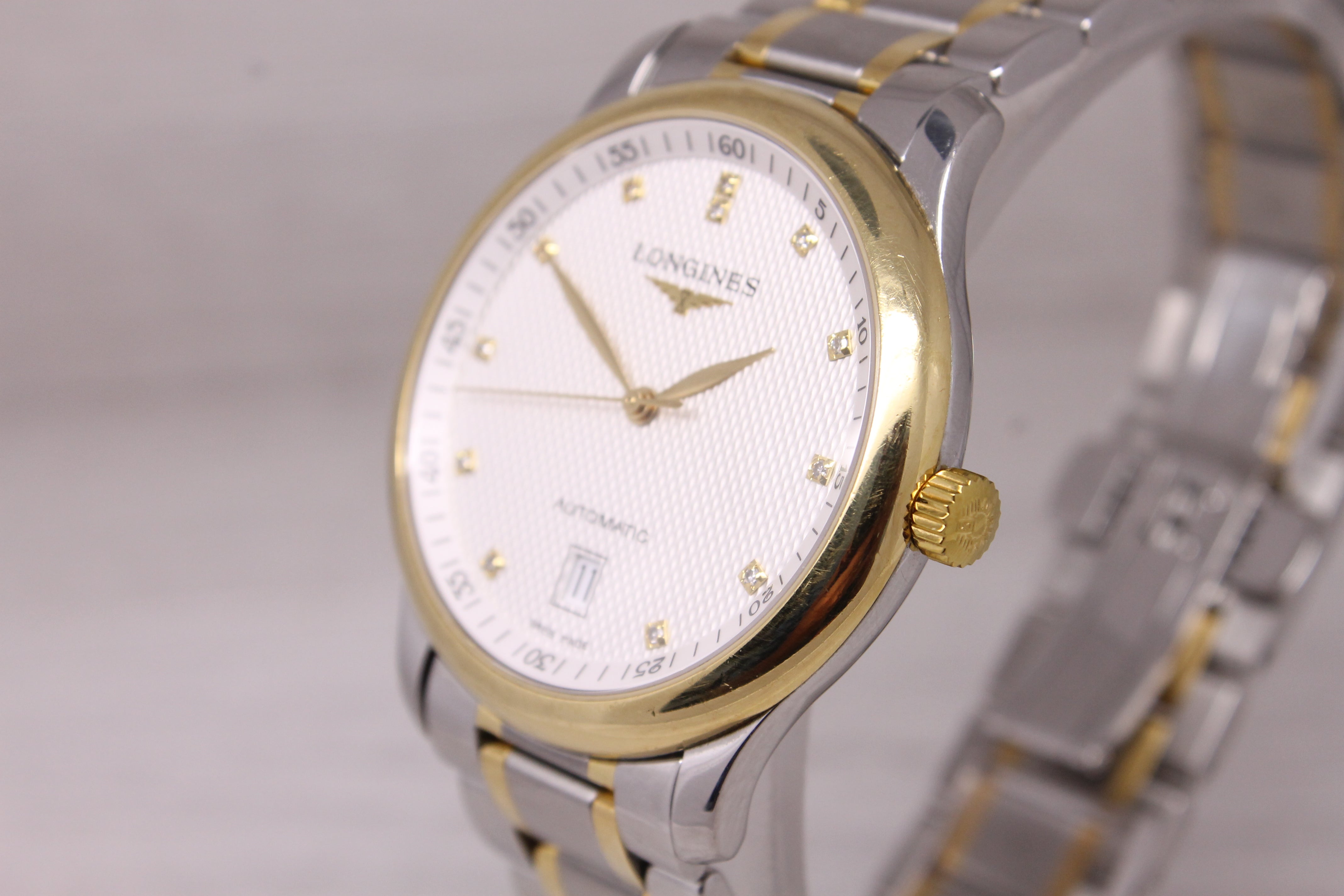 Longines Master Collection Steel & 18k 38.5mm Automatic Watch Swiss L2.628.5 Box