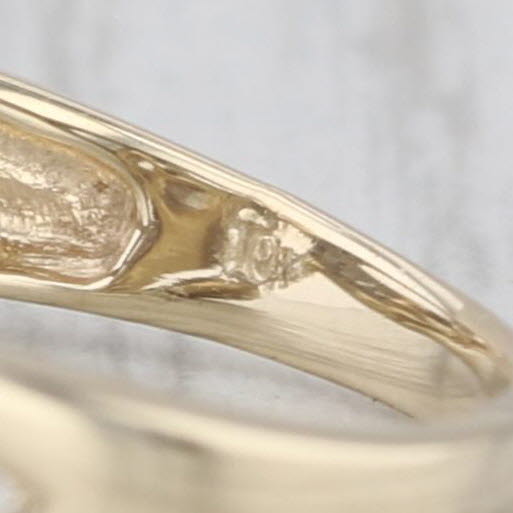 0.75ctw Diamond Halo Engagement Ring 14k Yellow Gold Size 9