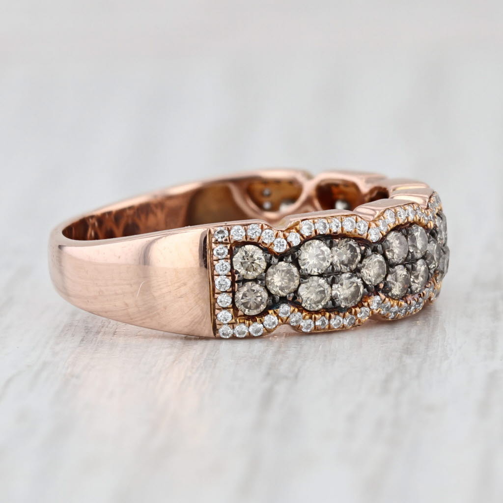 Le Vian 1.15ctw Diamond Ring 14k Rose Gold Size 8.75 Wedding Anniversary Band