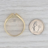 Gray 0.73ctw Round Diamond Men's Ring 14k Yellow Gold Size 10.5-10.75 Wedding Band