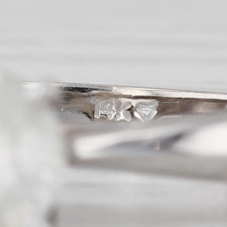 1.50ct Round Diamond Solitaire Engagement Ring 14k White Gold Size 6.75