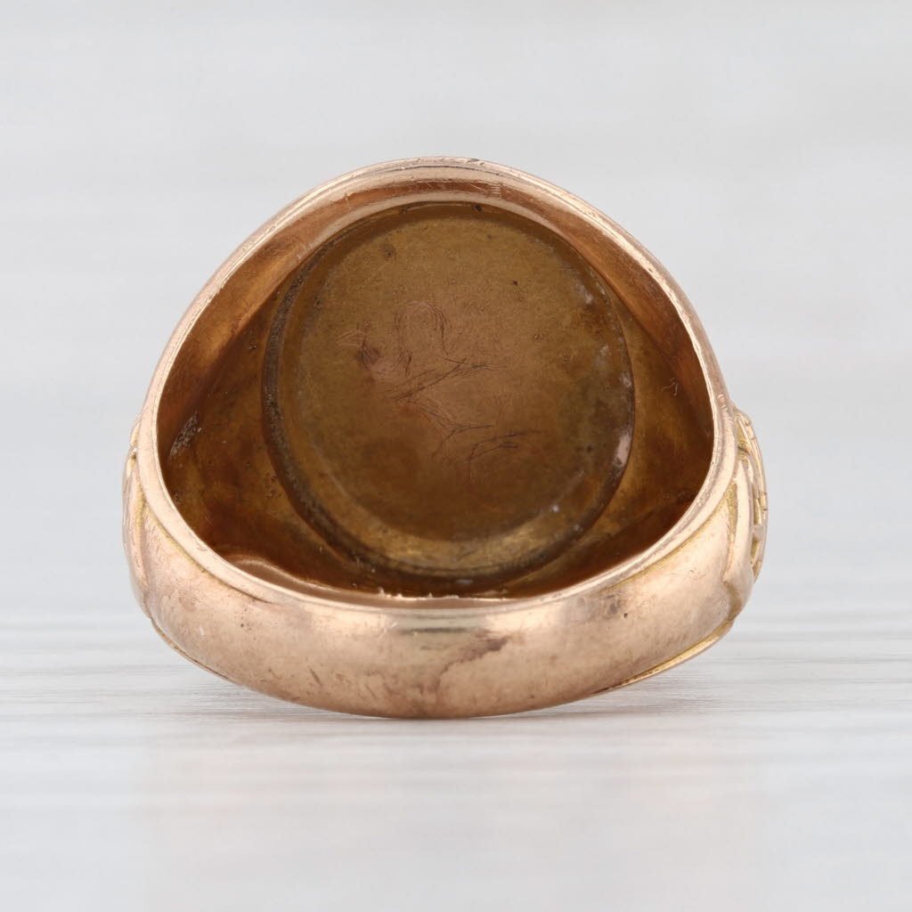 Vintage Army US Paratroopers Signet Ring 10k Yellow Gold Size 8.5
