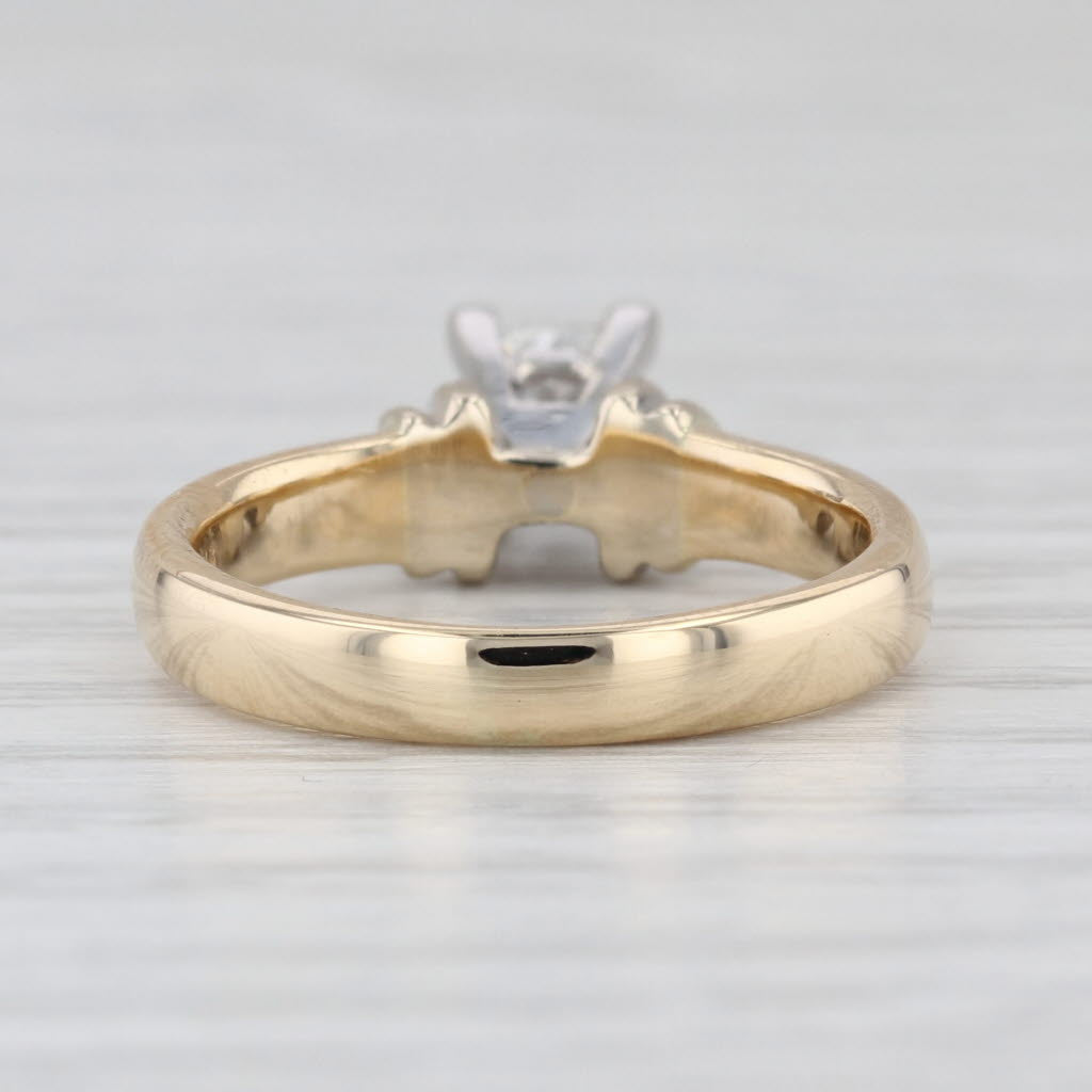0.50ct Princess Diamond Engagement Ring 14k Gold Size 5.5