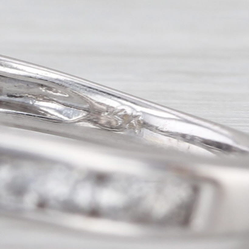 1.93ctw Round Diamond Halo Engagement Ring 14k White Gold Size 5 Cathedral Band