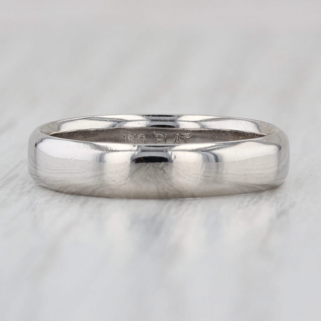 Classic Platinum Wedding Band Size 5.5-5.75 Ring Stackable
