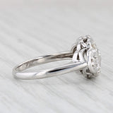 Vintage 0.21ctw Diamond Princess Ring 14k White Gold Size 6