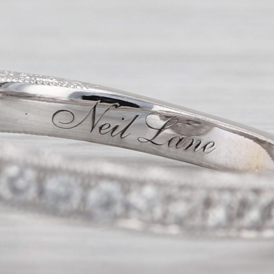 Neil Lane 1.17ctw Diamond Halo Engagement Ring Wedding Band 14k Gold Size 5