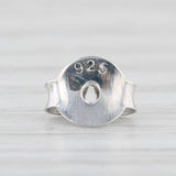 1.52ctw Cubic Zirconia Stud Earrings Sterling Silver Round Solitaire Studs