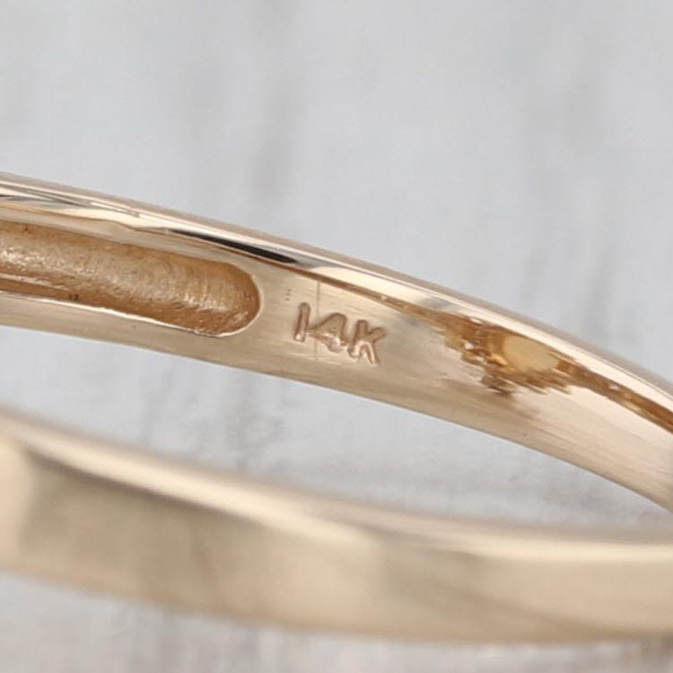 Oval Opal Cabochon Diamond Halo Ring 14k Yellow Gold Size 6.5