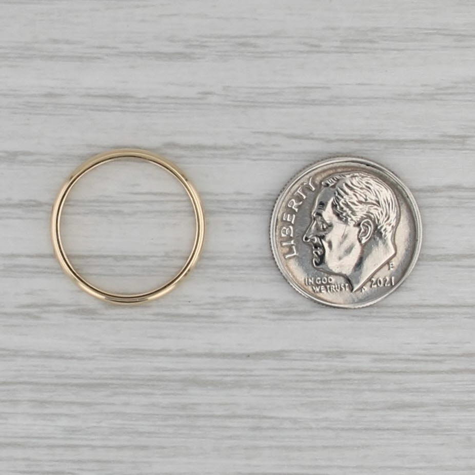 Classic Gold Wedding Band 10k Yellow Gold Size 5 Ring