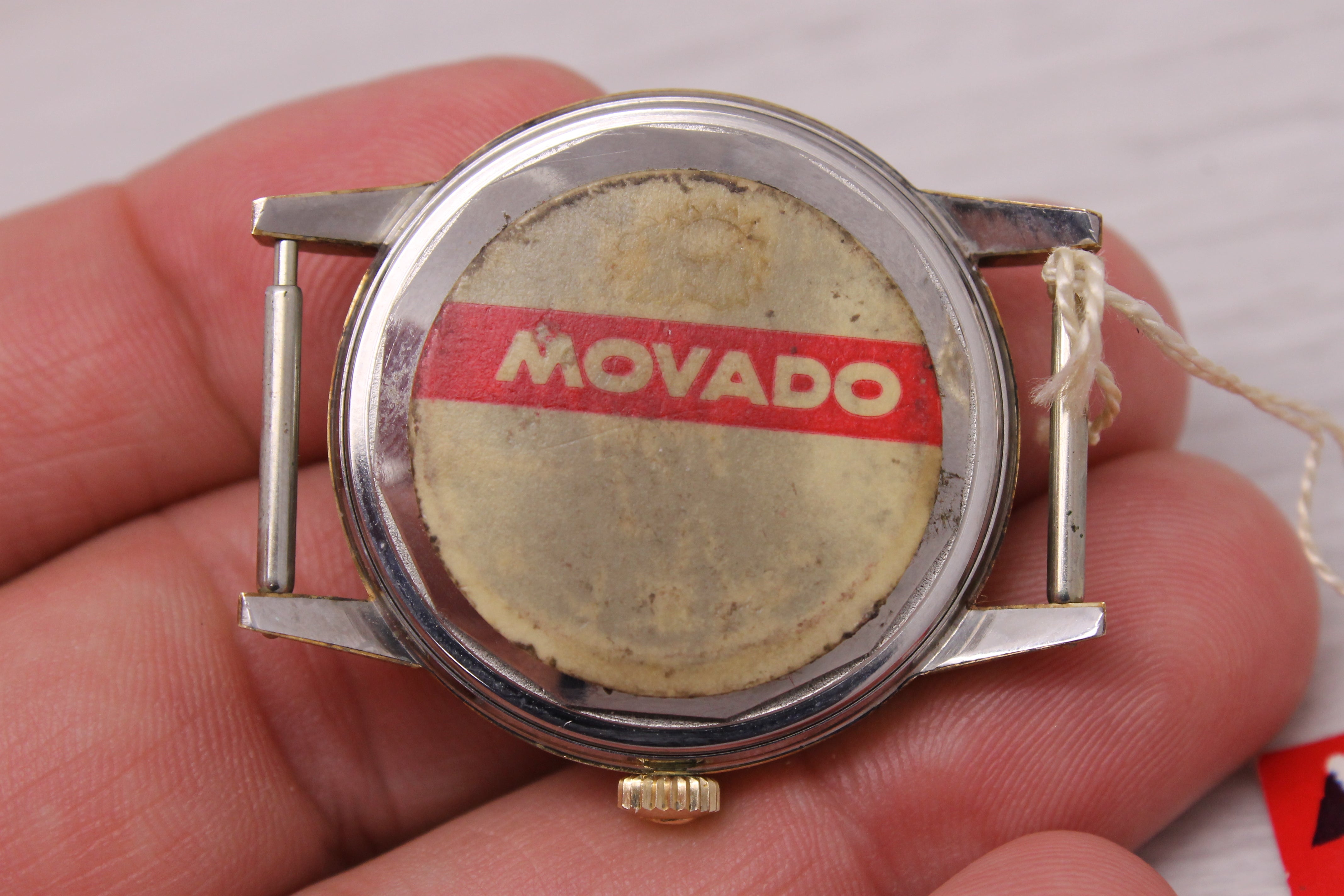 Dim Gray Vintage 1960's Movado Kingmatic Seven 33.5mm Automatic Watch NOS Unworn w/ Tag