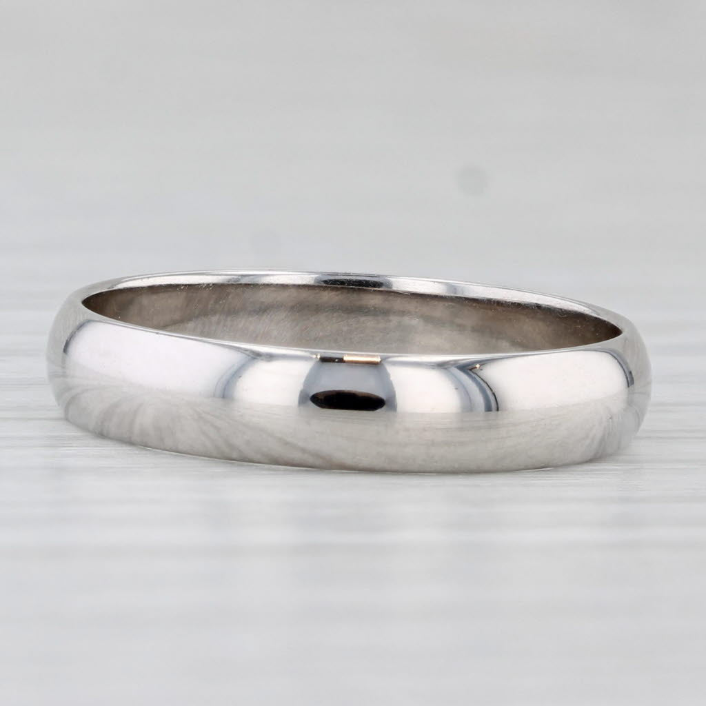 Light Gray White Gold Wedding Band 14k Size 8.75 Ring