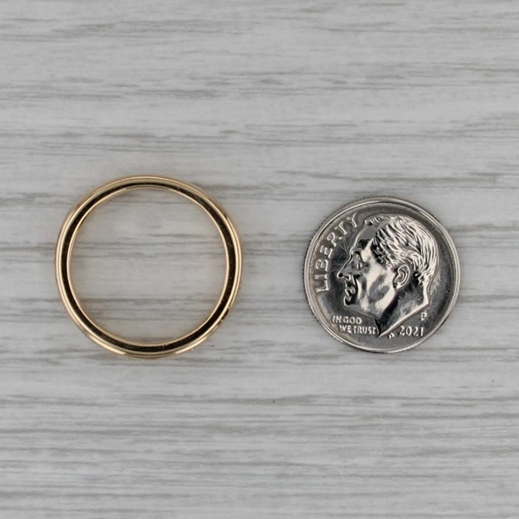 0.90ctw Channel Set Diamond Band 14k Gold Size 6.75-7 Wedding Ring Stackable