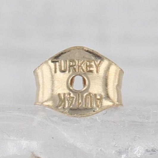 Tri-Toned Teardrop Chain Dangle Earrings 14k Yellow Rose White Gold Drops