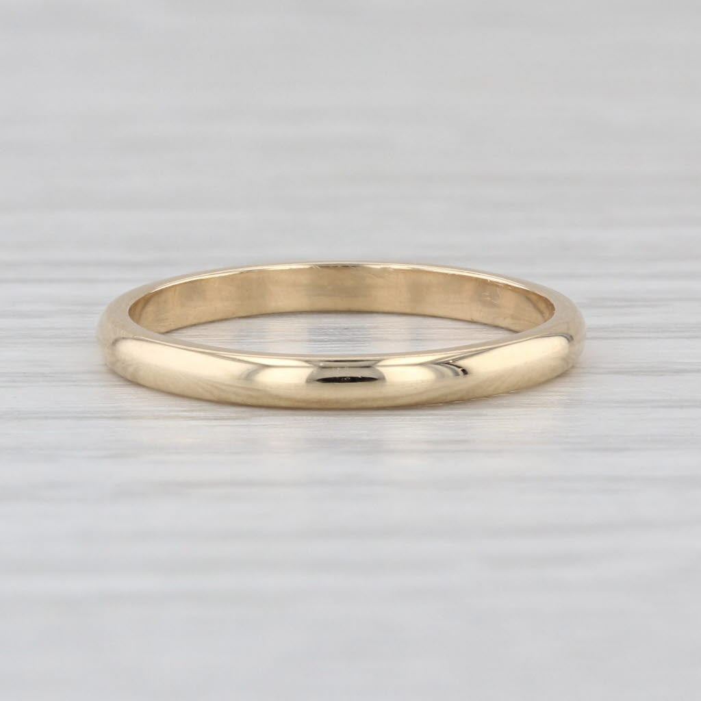 New Classic Women's Wedding Band 14k Yellow Gold Size 5.5 Stackable Ring