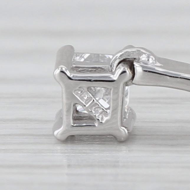 0.43ctw Diamond 3-Stone Journey Pendant Necklace 14k White Gold 16.75"