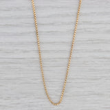 Short 15" 1.3mm Box Chain Necklace 18k Yellow Gold