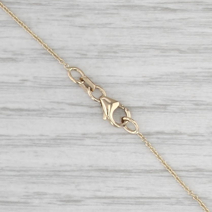 Effy 2.05ctw Citrine Diamond Pendant 14k Yellow Gold 16.25" Cable Chain