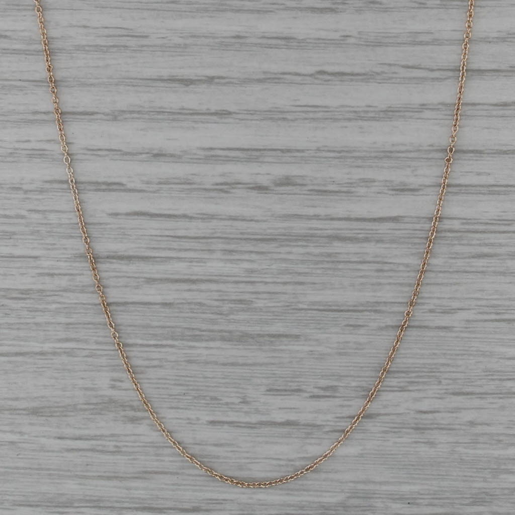18" Cable Chain Necklace 14k Yellow Gold 1.5mm