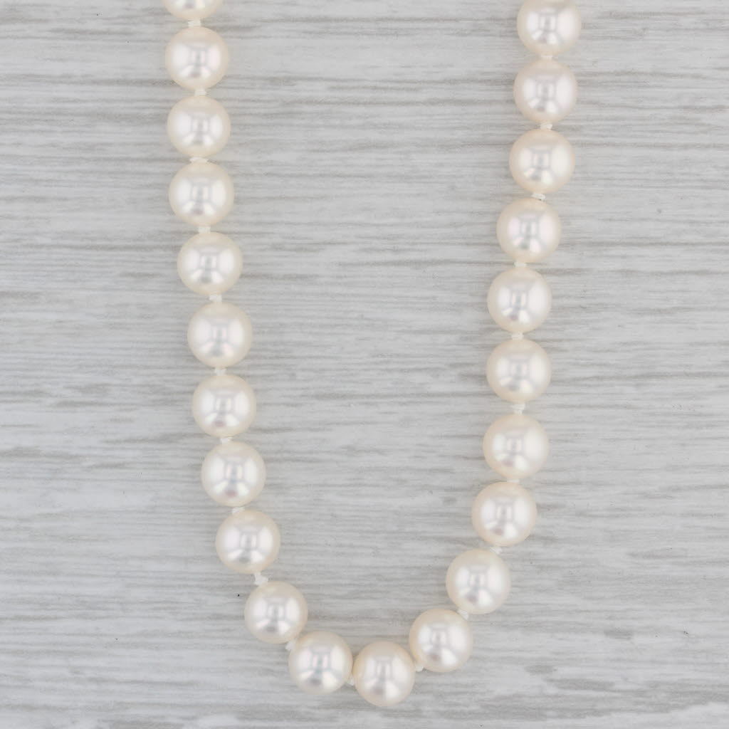 Gray Mikimoto Blue Lagoon Pearl Strand Necklace 14k Yellow Gold Clasp