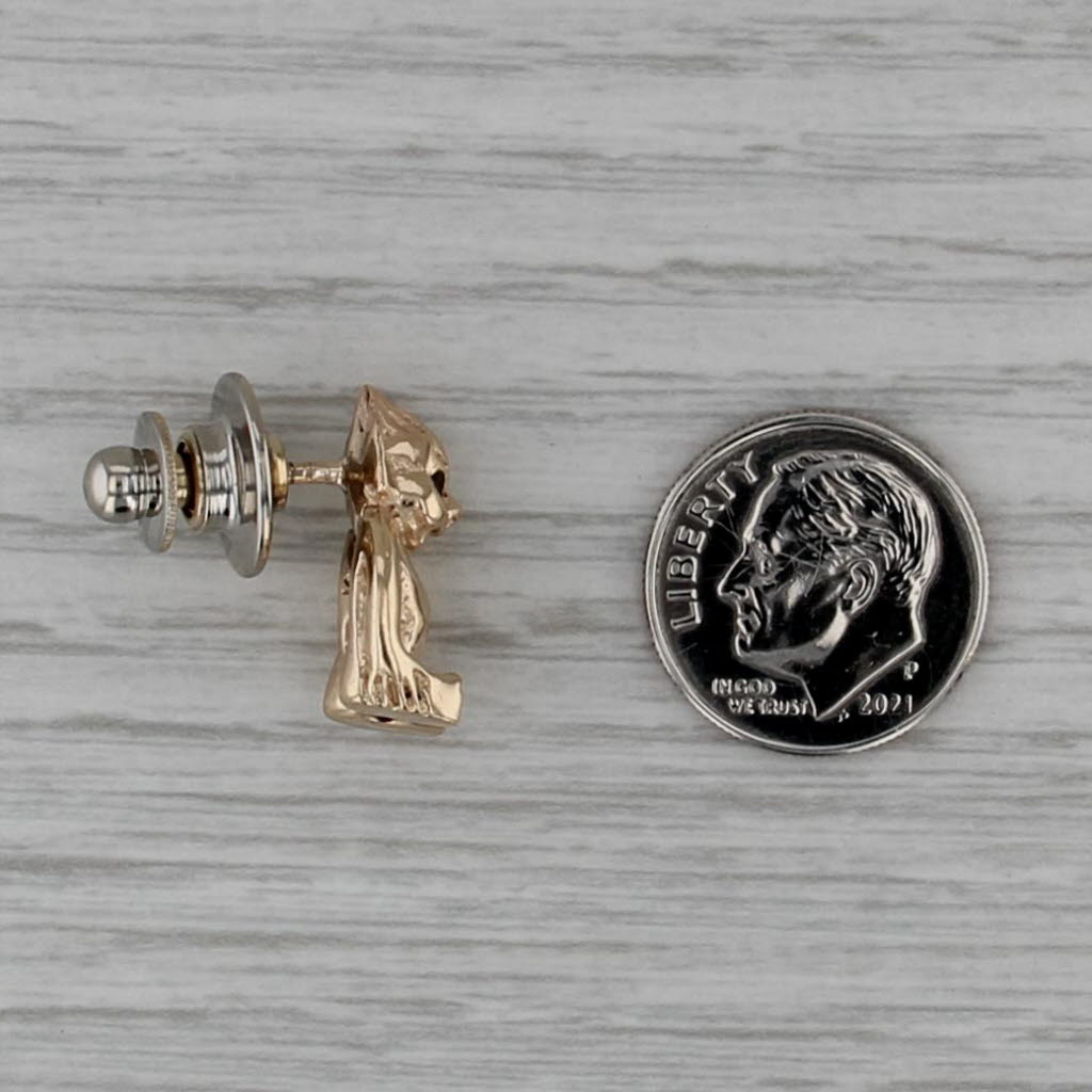 Vintage Shriners Bilikin Royal Order Jesters Pin 14k Gold Diamond Masonic
