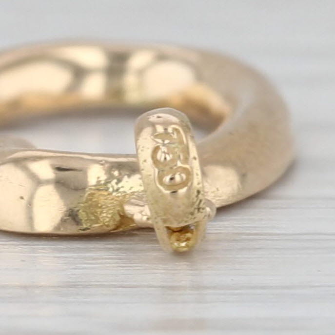 Cursive Letter G Pendant 18k Yellow Gold Initial Charm