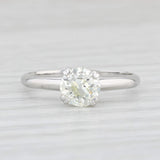Light Gray Vintage 0.84ctw Round Diamond Engagement Ring 900 Platinum Size 5.5