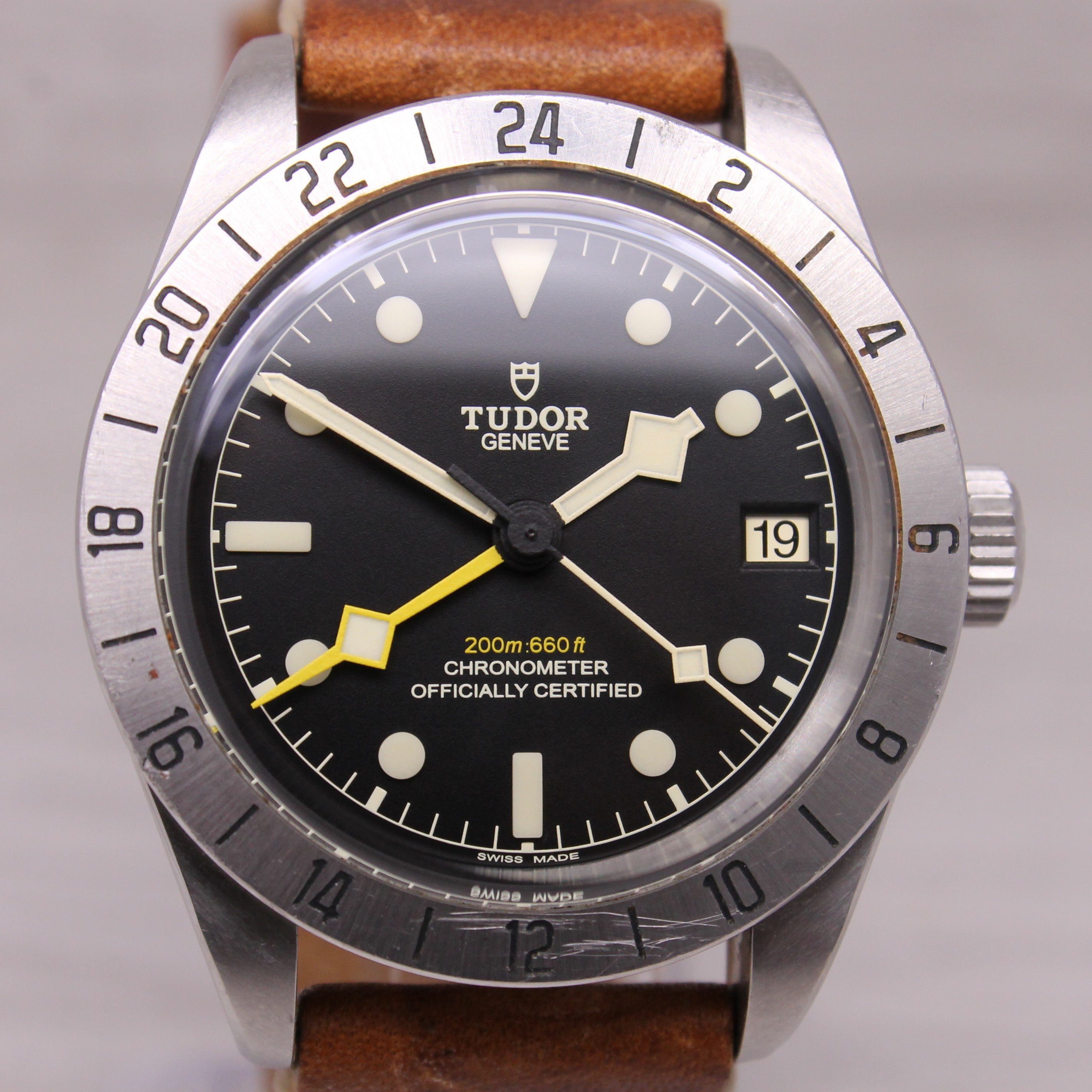 Tudor Black Bay Pro 79470 Mens 39mm Steel GMT Chronomter Watch