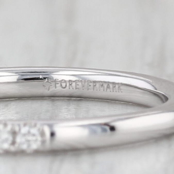 0.25ctw Diamond Wedding Band 14k White Gold Stackable Ring Size 4