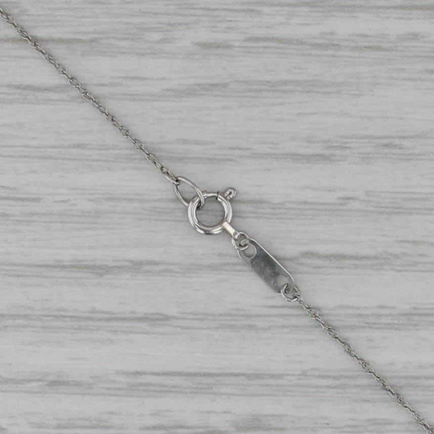 18" 1mm Rope Chain Necklace 950 Platinum