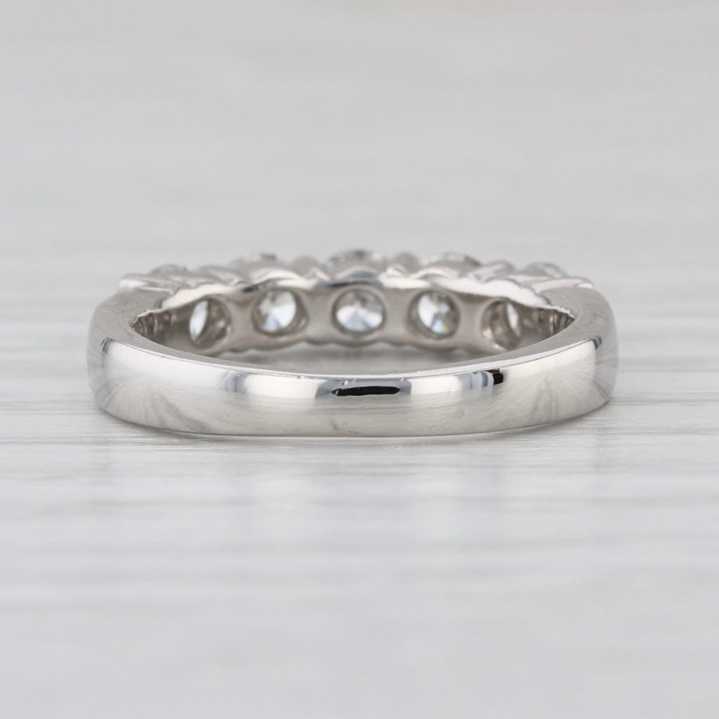 0.40ctw Diamond Wedding Band Anniversary Ring Platinum Size 4.75-5 Stackable