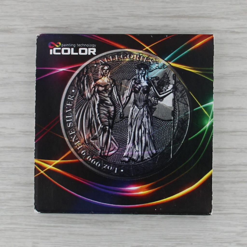 The Allegories Columbia & Germania 2019 Coin in Case 999 Silver 5 Marks 1 ozt