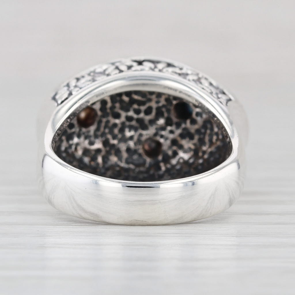 Ann King Sunflower Daisy Ring Sterling Silver 18k Gold Size 7 Floral Statement