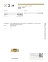 Light Gray Brown Cat's Eye Sapphire Diamond Ring 14k Yellow Gold Size 10.5 Men's GIA