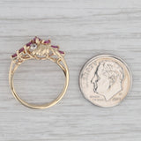 0.70ctw Ruby Diamond Ring 14k Yellow Gold Size 6.75