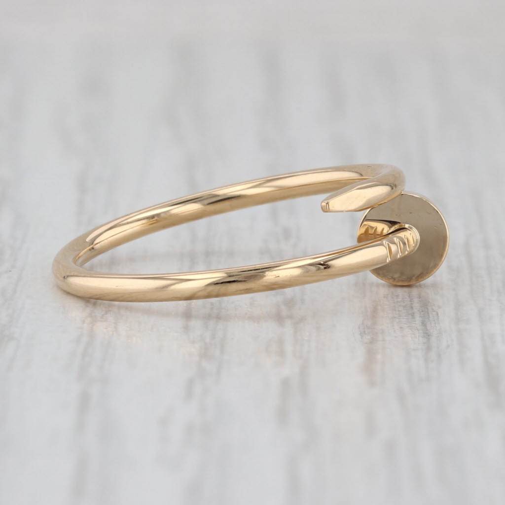 Cartier Juste un Clou Nail Ring w/ Box Receipt Certificate Bag 18k Yellow Gold