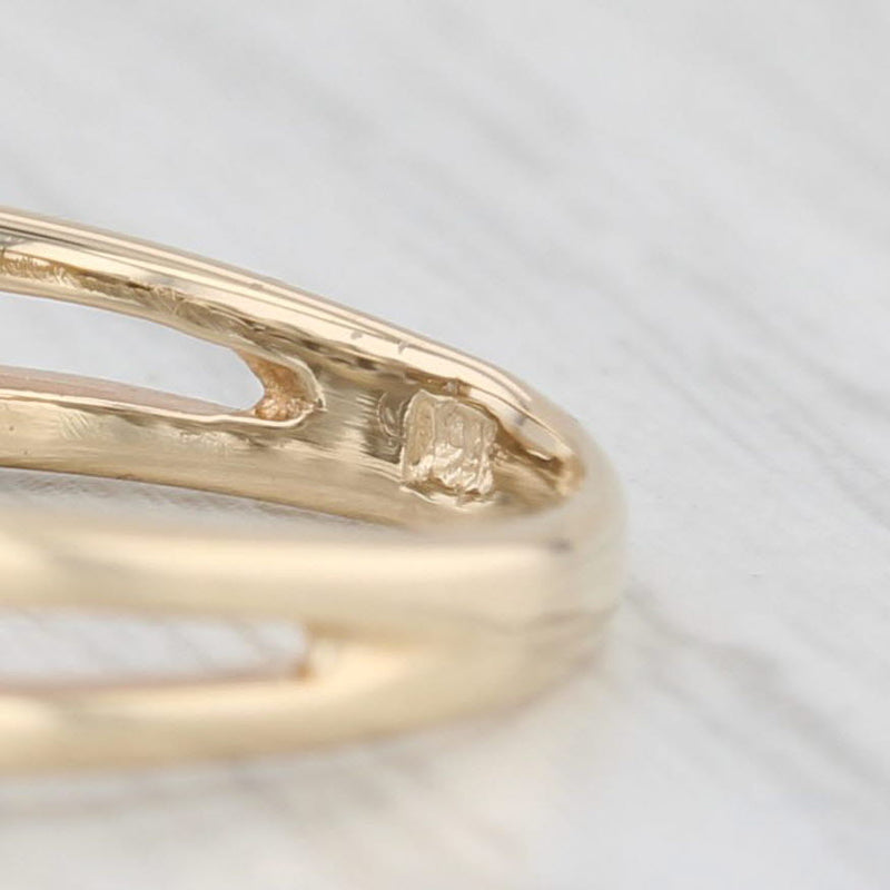 Light Gray 0.96ctw Diamond Ring 14k Yellow Gold Size 7.25 Wedding Anniversary Band
