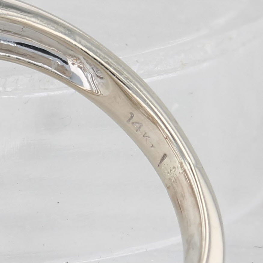 Light Gray 0.40ctw Diamond Swirl Bypass Ring 14k Yellow White Gold Size 6.25