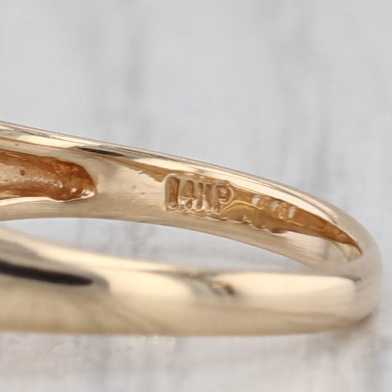 0.87ctw Marquise Diamond Ring 14k Yellow Gold Stackable Wedding Size 4.75