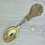 Dark Gray Vintage 1924 Anton Michelsen Sterling Silver Christmas Spoon Denmark