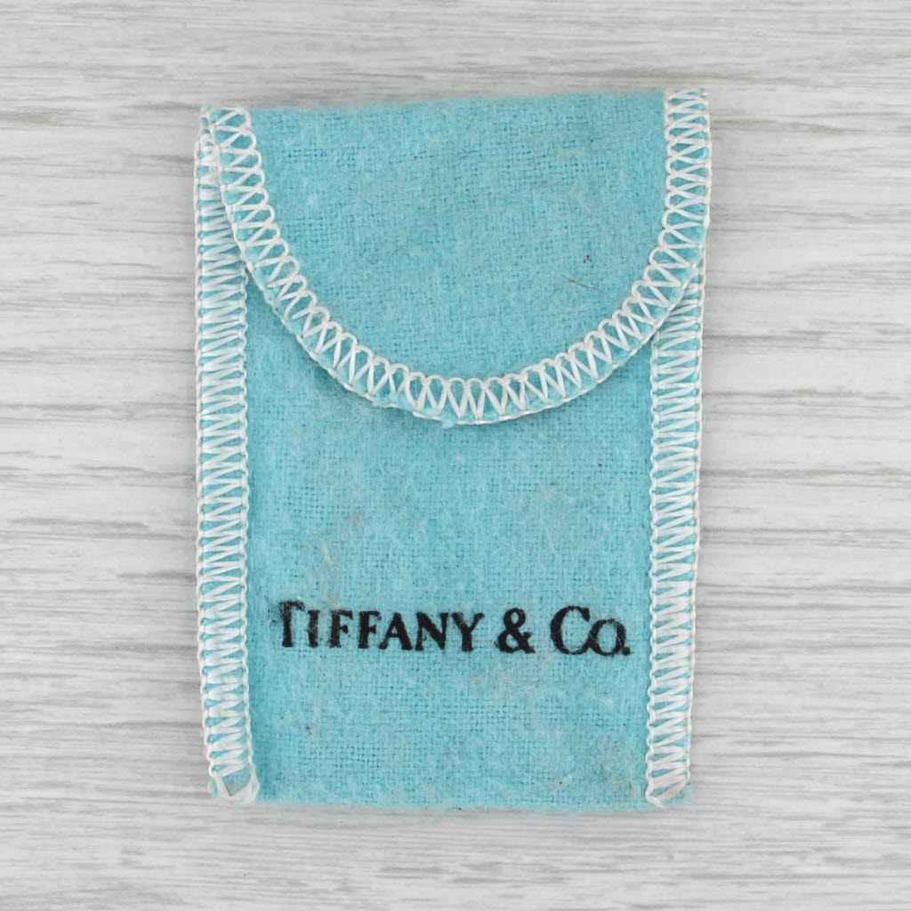 Return Tiffany & Co Engravable Key Chain w/ Pouch Sterling Silver Screw-on